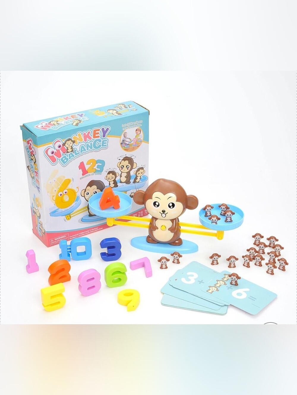 Monkey Balance Math Toy Kids Learning Scale Counting Game - NEW